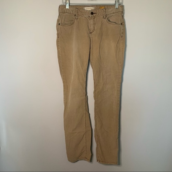 Women’s Pilcro and the letterpress tan corduroy slim pants size 28 - Picture 1 of 6
